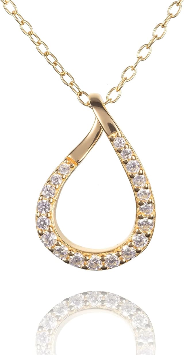 Thumbnail 6 de namana Collana in Argento 925 con zirconi e ciondolo a goccia