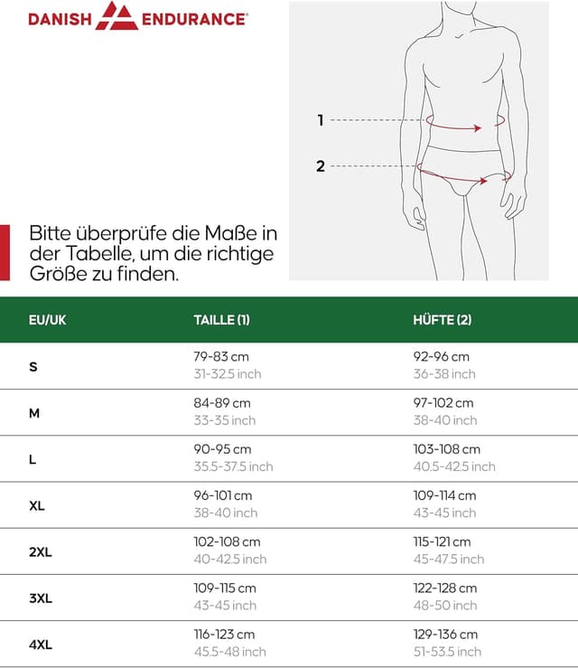 Detalle de Danish Endurance 3er Pack Bambus-Boxershorts für Herren – superweiche, etikettfreie Unterhosen