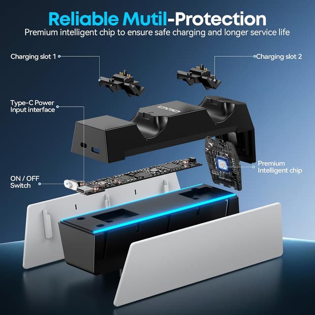 Thumbnail 4 de OIVO Cargador Mando PS5 2H rápido 🔌