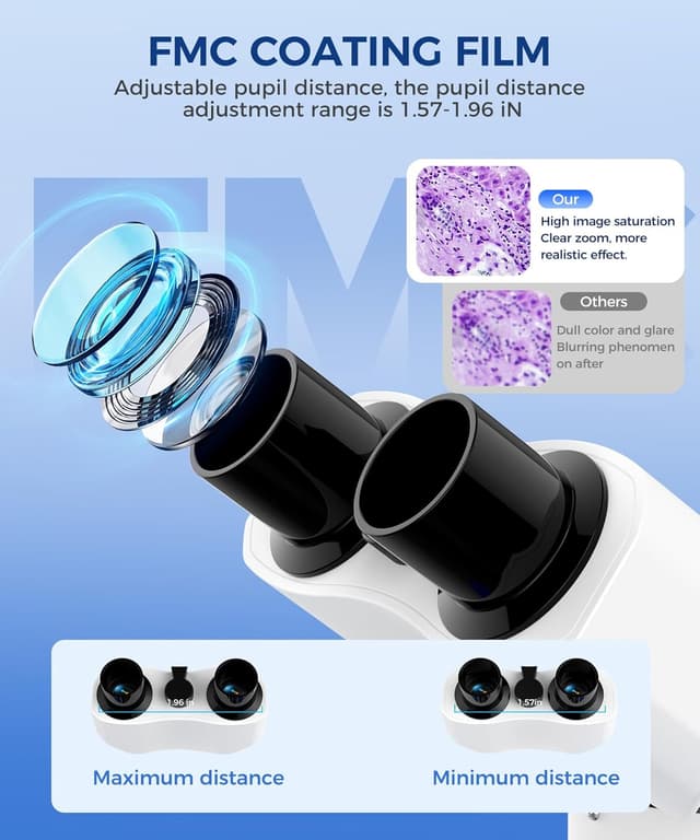 Detalle 2 de Compound Binocular Microscope 40X-2000X