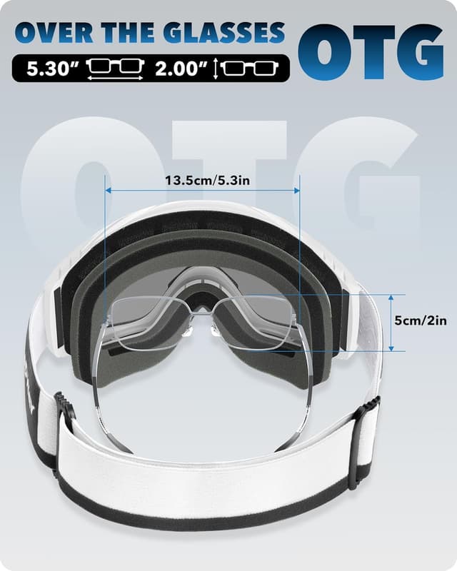 Thumbnail 4 de Findway Ski Goggles Anti‑fog, Over‑Glasses