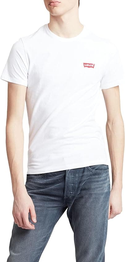 Detalle de Levi's 2-Pack Crewneck Graphic Tee camiseta hombre XS