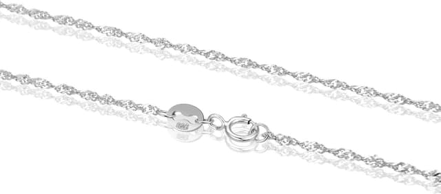 Detalle 2 de Chaîne d’argent 925 pour femme GOOD.designs, sans pendentif, maillons fins (1,3 mm) en plusieurs longueurs
