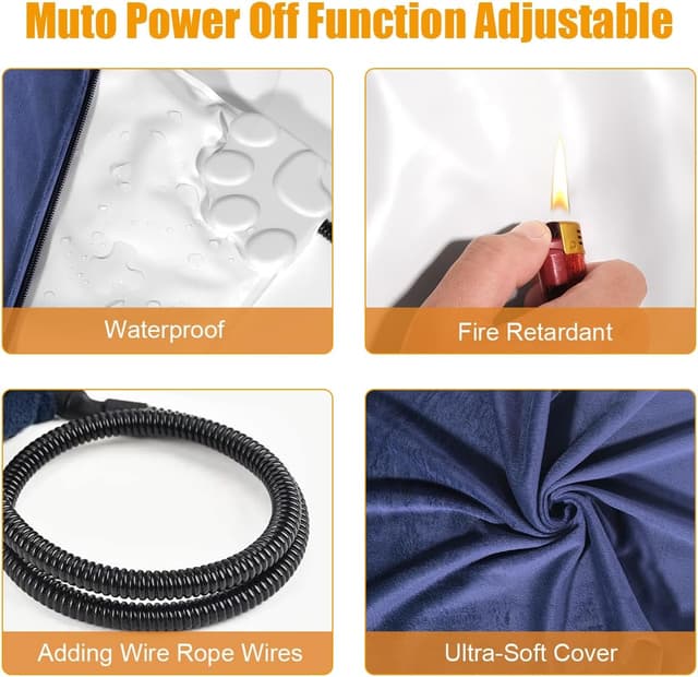 Thumbnail 4 de RIOGOO Tappetino riscaldante 81x50cm per animali 🐾