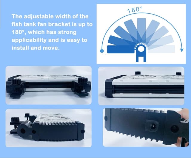 Detalle de LONDAFISH Aquarium cooling fans 12 V