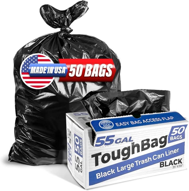 Imagen de ToughBag 55 Gallon Heavy Duty Trash Bags 🗑 en OfertitasTOP