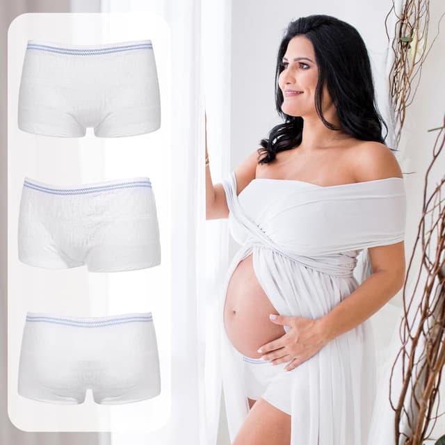 Detalle de Artibetter Net Pants for Incontinence Pads (6-pack) – Large reusable mesh brief covers for daily use, travel, blue