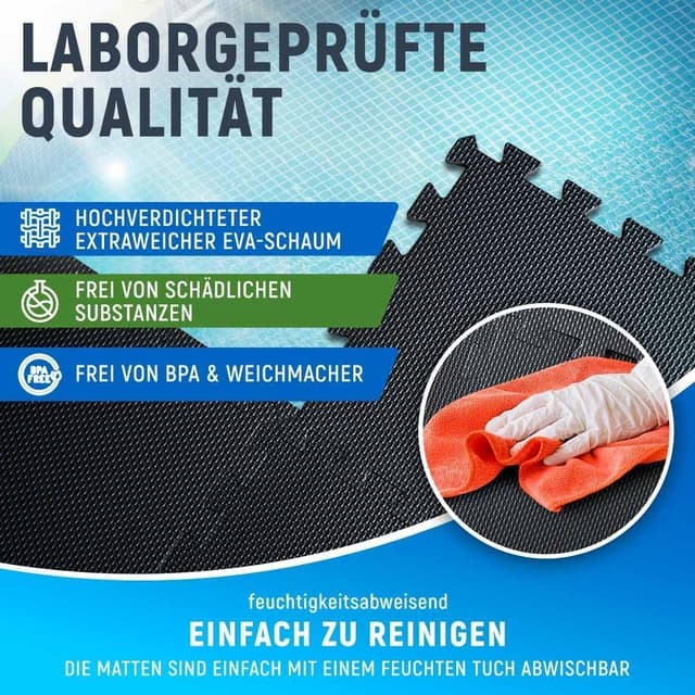 Detalle 2 de NEOLYMP Pool Unterlage 144 Stück, 13,6 m²