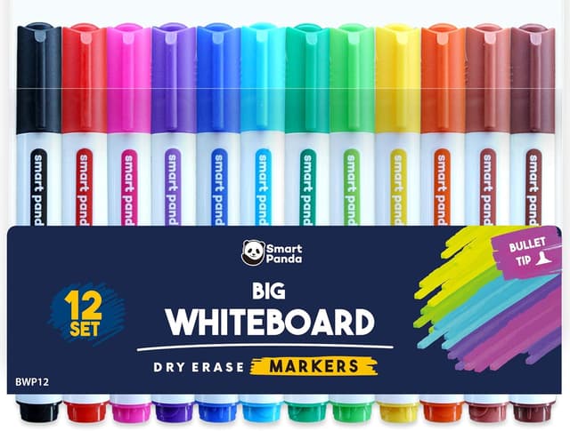 Detalle de Smart Panda 12 Big Whiteboard Pens