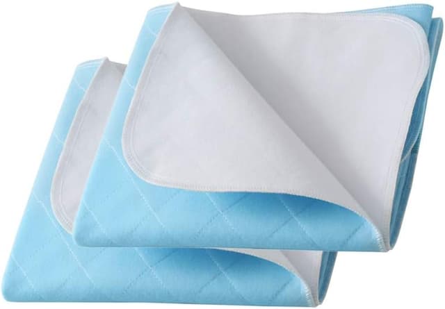 Detalle de Beedsooth set di 2 traverse impermeabili ad alta assorbenza 70x90 cm, blu