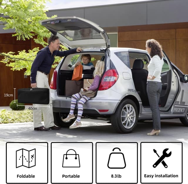 Detalle de Wootfairy 100-inch Foldable Projector Screen with Stand (16:9, 4K HD Ready)