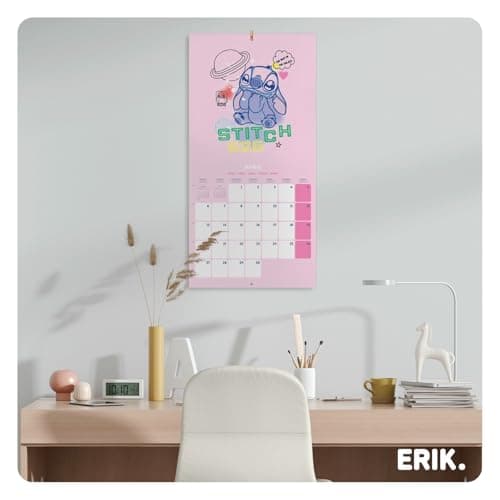 Thumbnail 3 de Grupo Erik Calendario da muro Stitch 2026 30x30 cm 📅