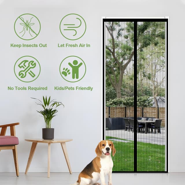 Detalle de Auxmir zanzariera magnetica 100 x 220 cm