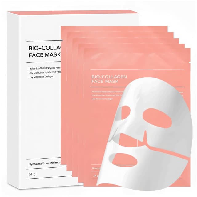 Detalle de YZ&YL Collagen Maske (5 Stück) – Nachtmaske mit Kollagen, Hyaluron & Niacinamid