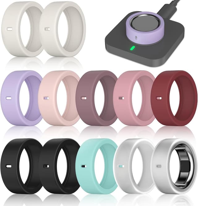 Thumbnail 6 de 12-Pack Silicone Ring Covers compatible with Oura Ring Gen 4/4 Ceramic, Oura Gen 3 & Ultrahuman Ring