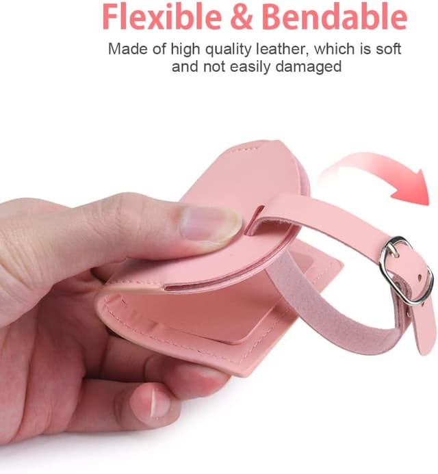 Detalle de Flintronic – Lot de 2 étiquettes de bagage PU Monsieur &, Madame avec housse de confidentialité
