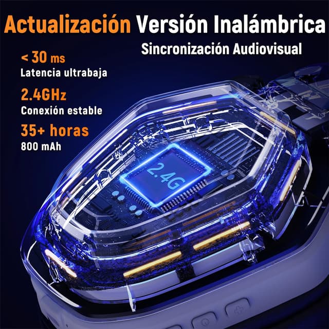 Thumbnail 1 de Ozeino Cascos Gaming Inalámbricos 30h