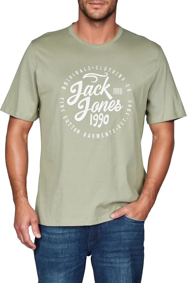 Thumbnail 6 de JACK & JONES Regular-Fit T-Shirt JJLINO im 4er-Pack für Herren (Rundhals, kurzarm, mit Print)