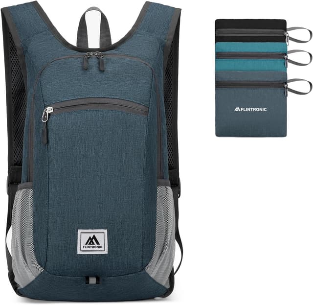 Detalle de Flintronic Foldable Backpack 16L – Ultra-light waterproof packable rucksack for hiking, travel and biking