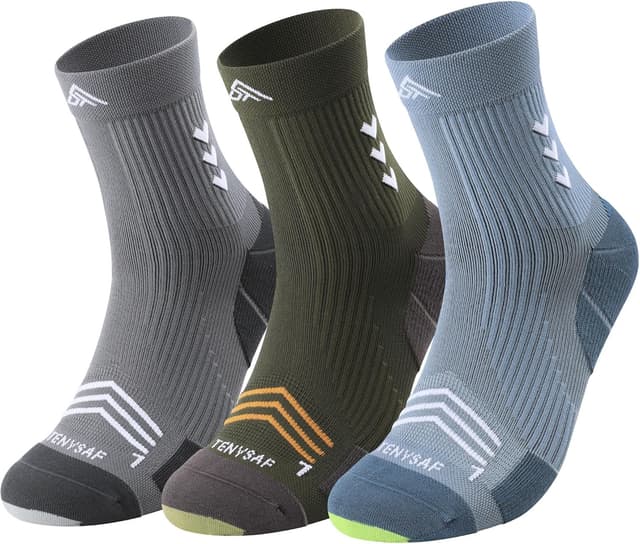 Thumbnail 6 de Lounwee Compression Sport Running Socks (Crew) with Arch Support