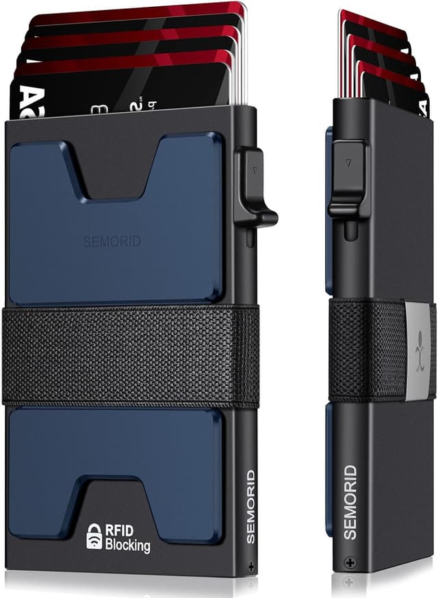 Thumbnail 5 de SEMORID Slim Aluminum Card Holder Wallet 12 cards 💼