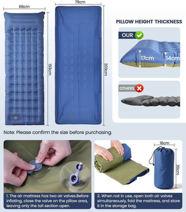 Detalle 2 de Materassino Campeggio ultraleggero 1,1 kg