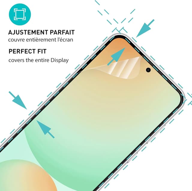 Detalle 2 de smartect Protecteur d’écran TPU mat pour Samsung Galaxy S24 FE (2 pièces) avec installation sans bulles