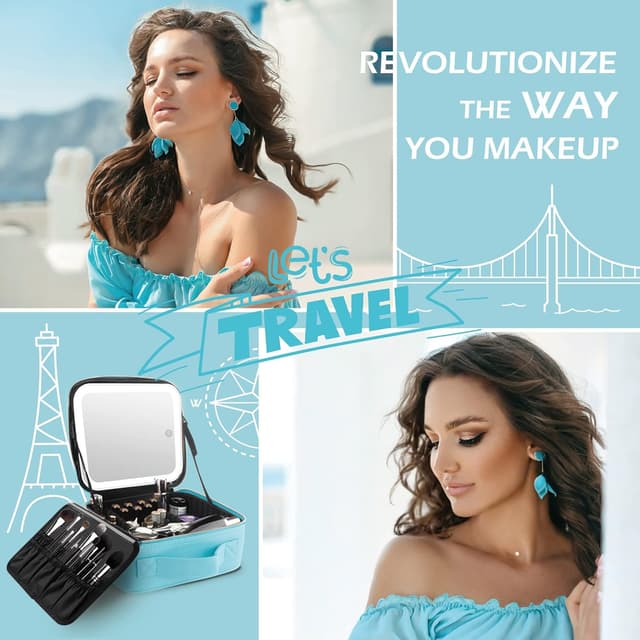 Thumbnail 6 de MOMIRA Travel Makeup Bag with Lighted Mirror 2000mAh