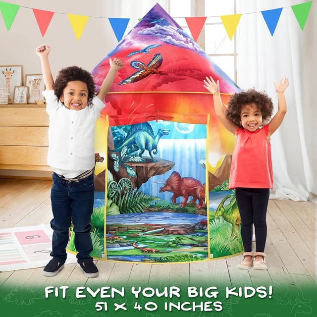 Thumbnail 2 de W&O Dinosaur Discovery Play Tent with Roar Button