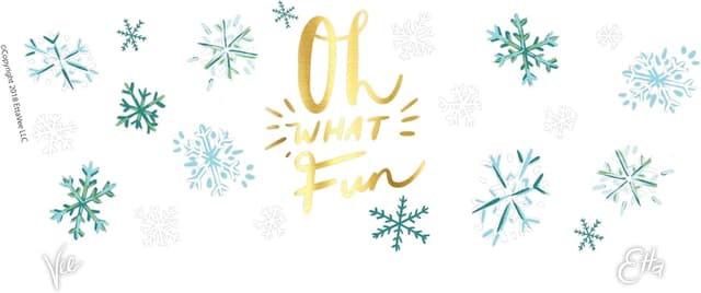 Detalle de Tervis EttaVee “Oh What Fun” Double-Walled Insulated Tumbler Travel Cup, 16oz