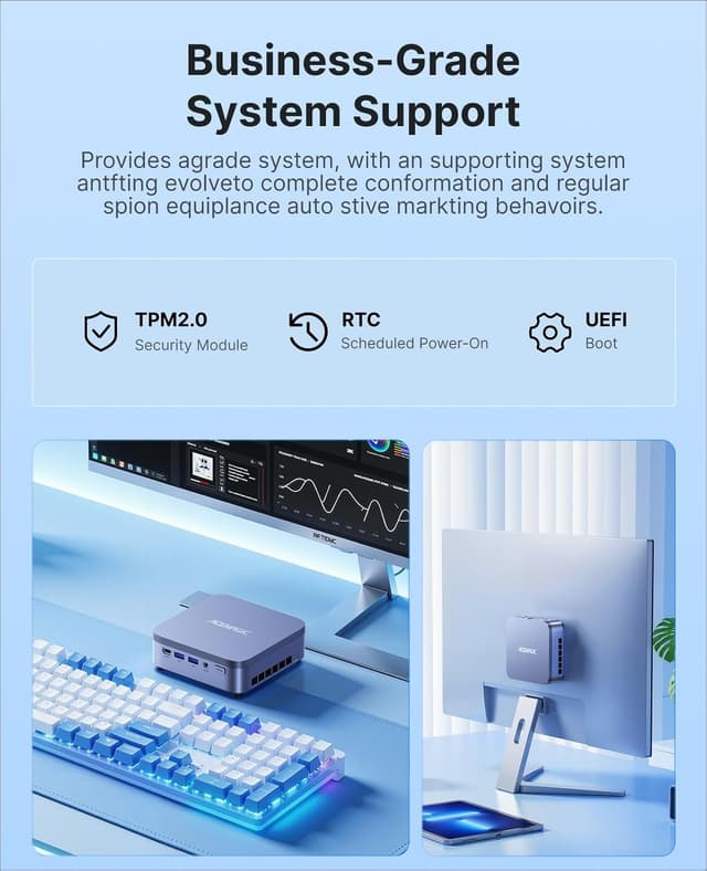 Thumbnail 6 de ACEMAGIC M5 Mini PC mit Intel Core i7-14650HX, 32 GB DDR4 und 1 TB PCIe 4.0 SSD – Triple-4K, WiFi 6E