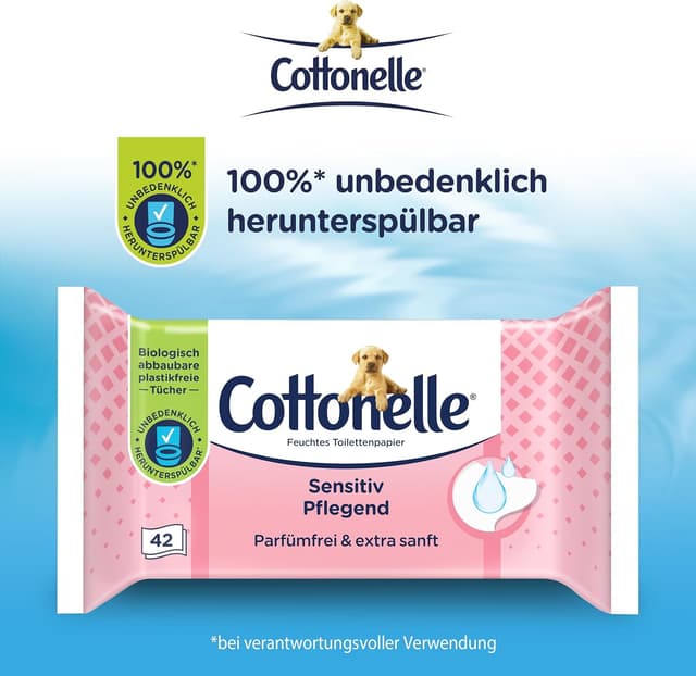 Detalle 2 de Cottonelle Feuchtes Toilettenpapier Sensitive 🚽