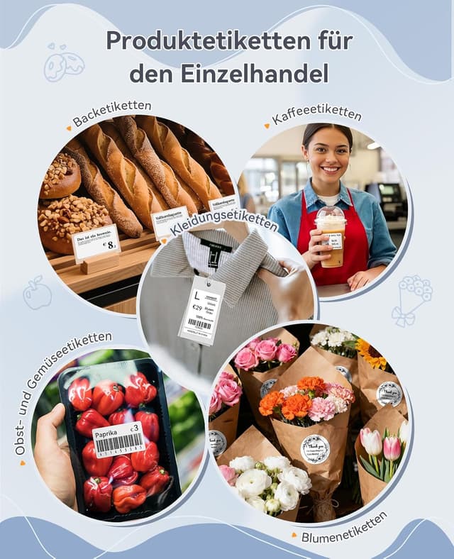 Thumbnail 3 de NIIMBOT B1 Etikettendrucker Bluetooth â tragbar đ«