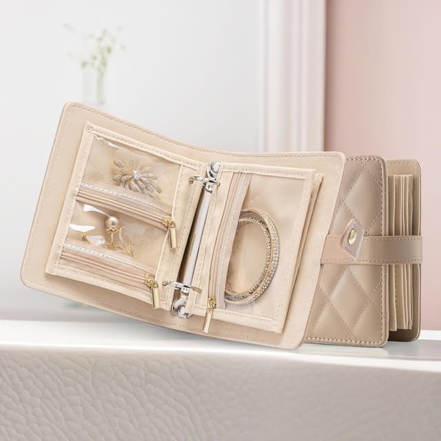 Thumbnail 6 de Vlando Jewelry Book Organizer leather travel case