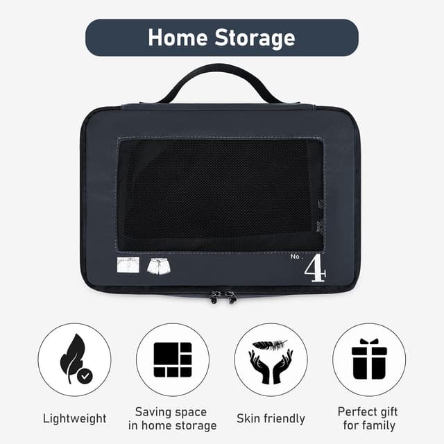 Thumbnail 6 de ECOHUB Packing Cubes 7 PCS dark blue