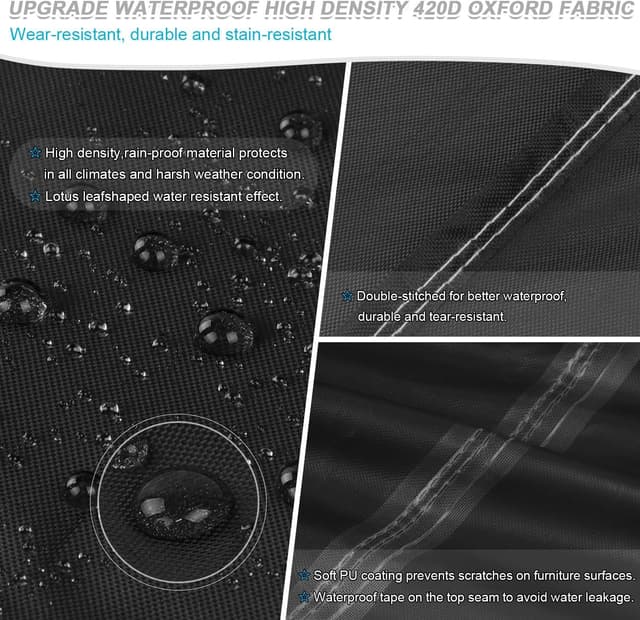 Thumbnail 2 de SIMPHAUS Outdoor Rattan Corner Sofa Cover