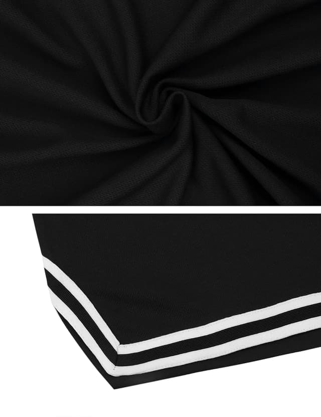 Detalle de Litherday Herren-Sportshorts Shorts mit Streifen, atmungsaktiv & elastischer Bund