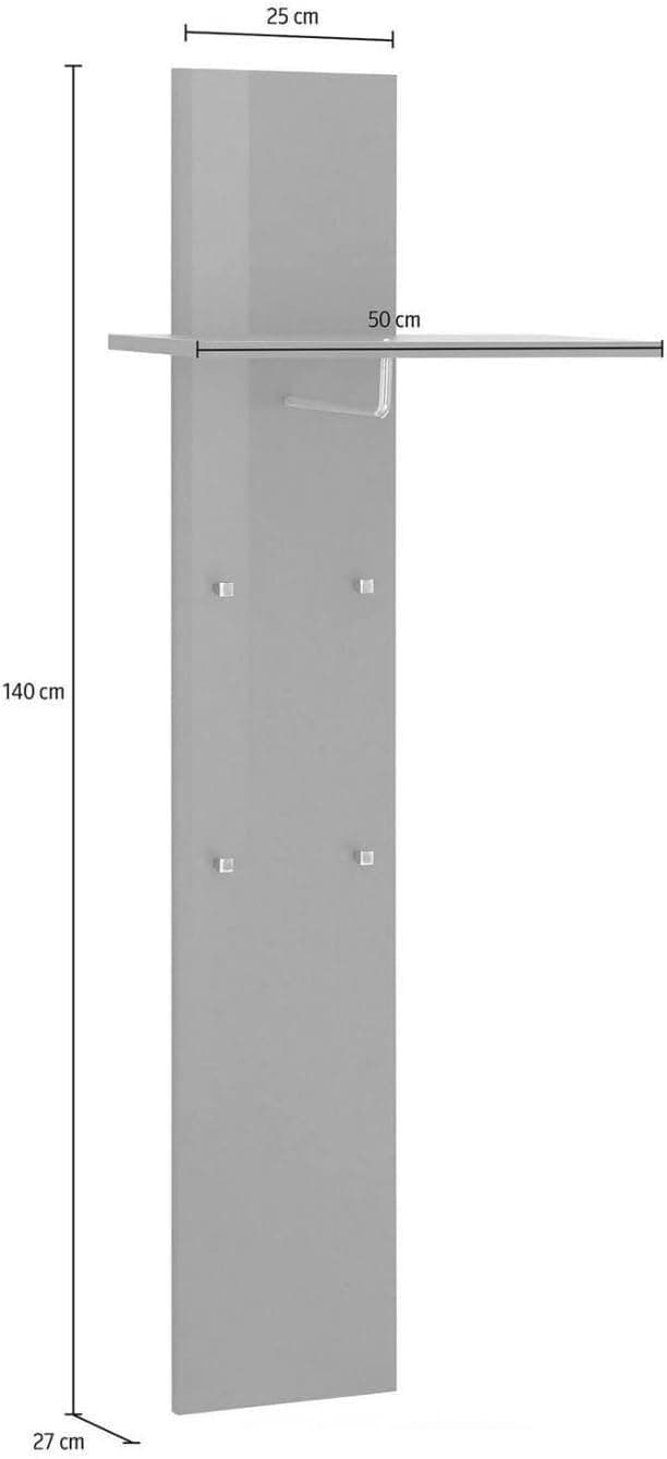 Detalle 2 de Dmora Mobile da ingresso Omer, armadietto 140 cm