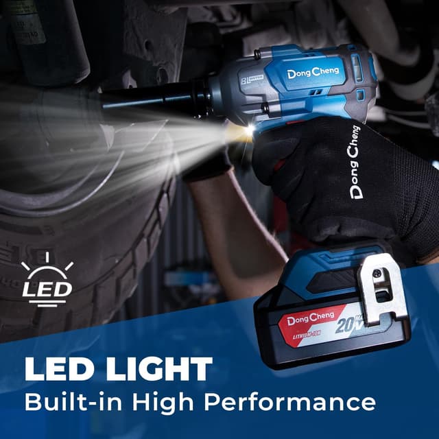 Thumbnail 6 de Dong Cheng 20V Brushless Impact Wrench (Max 488Nm / 360 ft-lbs) with 3-Speed Control – 1/2 inch Kit