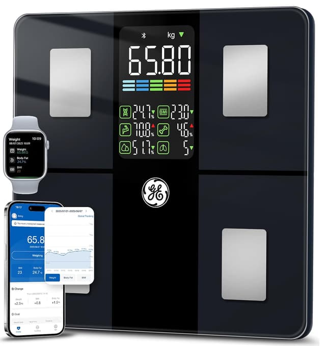 Thumbnail 6 de GE Fit Plus LN Smart Body Composition Scale with Bluetooth App (Dark Blue, up to 225kg)