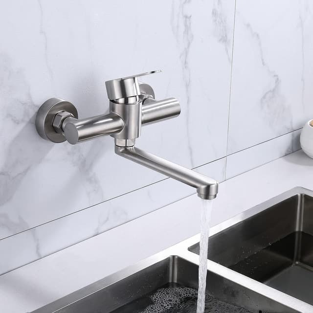 Detalle 2 de Rubinetto cucina a muro HomeLava 18 cm