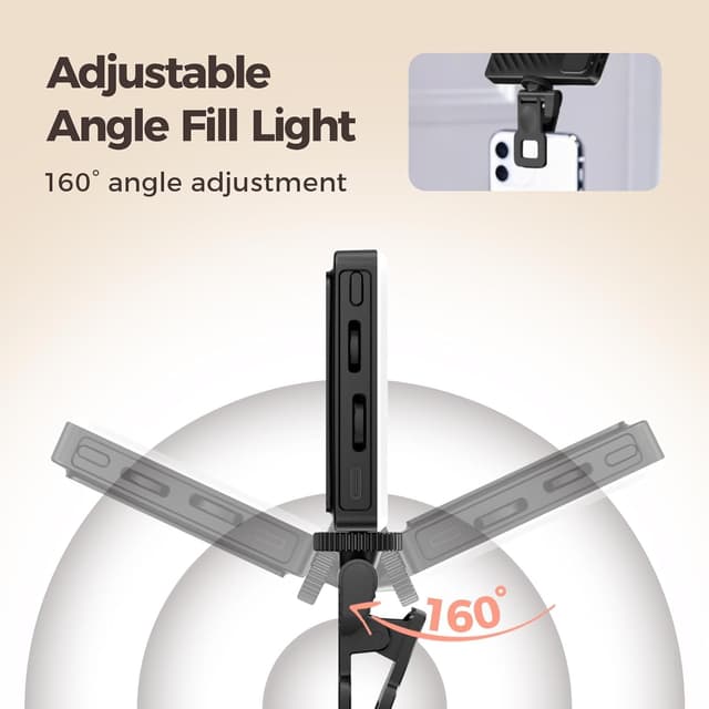 Detalle 1 de GlasFlength luz para móvil 60 LED recargable