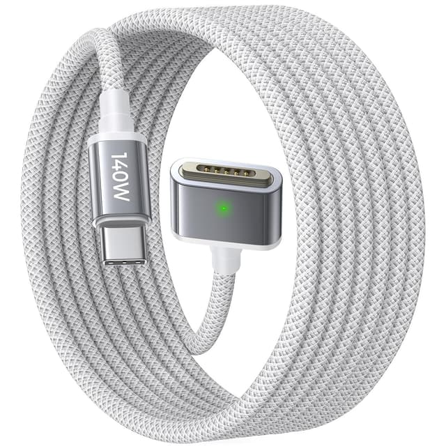 Detalle de LISEN cavo di ricarica USB‑C con MagSafe 3 (2 m, 140 W) per MacBook Air e Pro compatibili