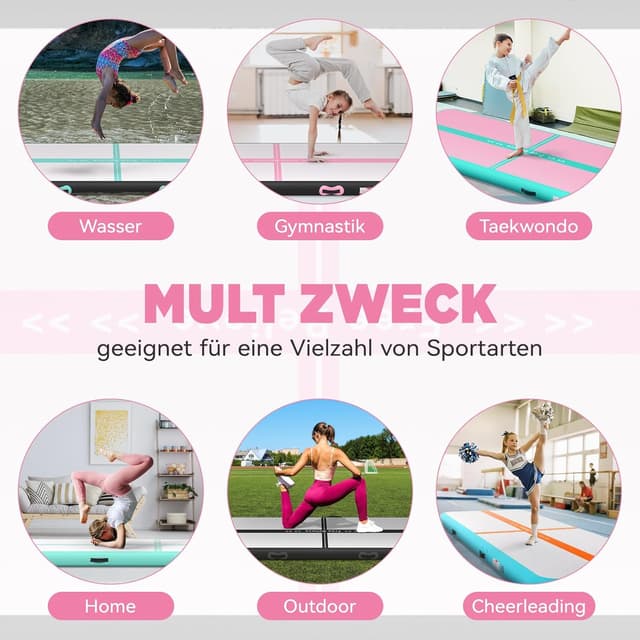 Thumbnail 5 de SportBob Airtrack Matte 4 m Gymnastikmatte đ§â