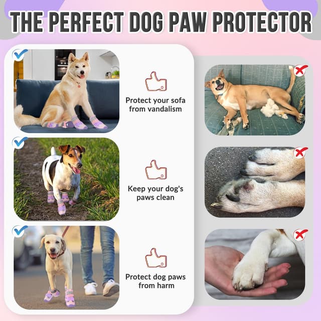 Thumbnail 6 de Eyein Dog Boots Paw Protector (2pc) – breathable, waterproof lower & reflective non-slip dog shoes