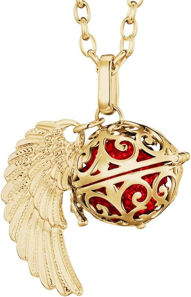 Detalle de Morella collana catenina con angelo, 70 cm