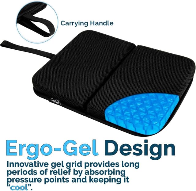 Thumbnail 2 de ComfiLife Ergo-Gel Travel Seat Cushion 15.4 in