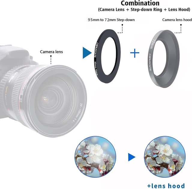 Thumbnail 5 de 95mm auf 72mm Objektivadapter Ring