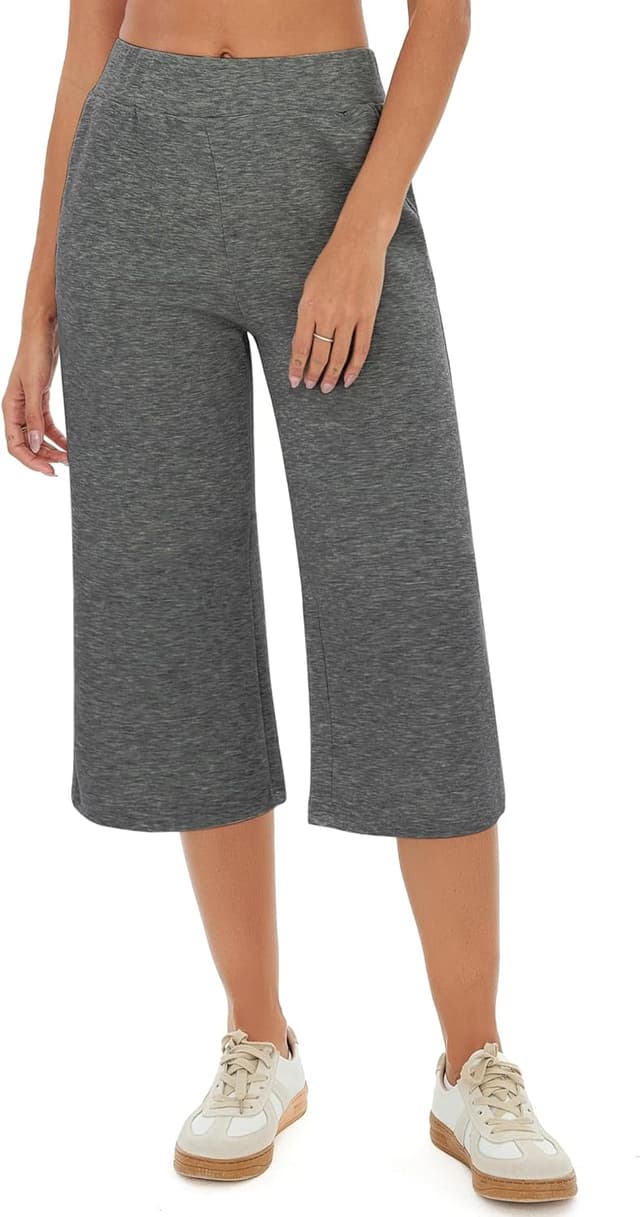 Thumbnail 6 de Crewhpo – Pantalon de jogging 3/4 femme en coton/polyester à taille haute