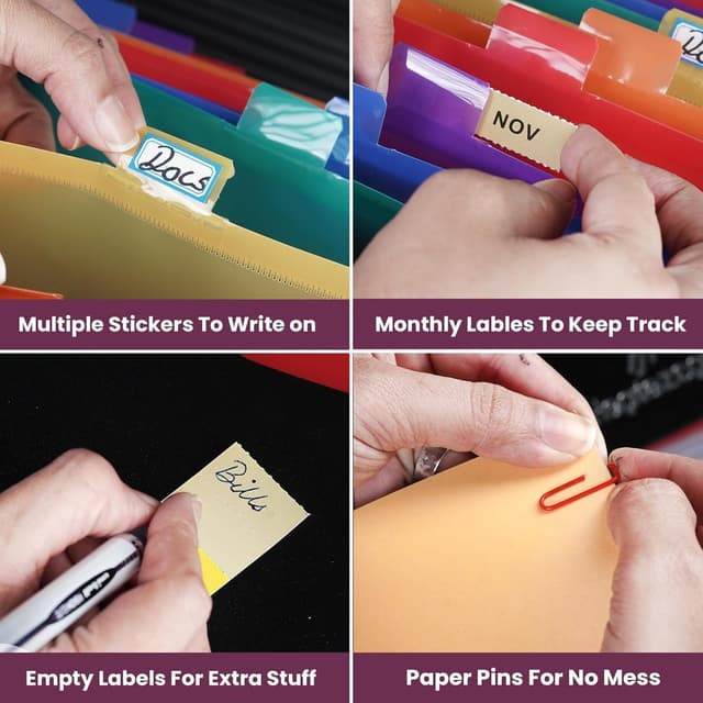 Thumbnail 5 de Heptazopy File Organiser 26-folder A4 document organiser